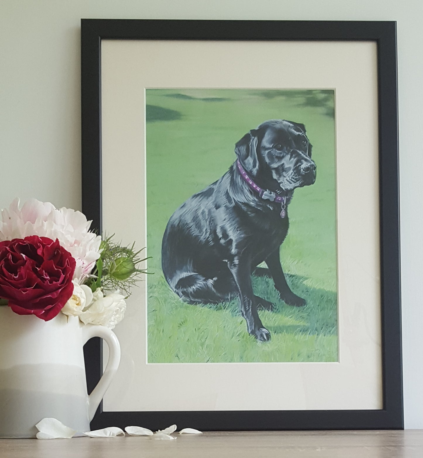 "Madi" Black Labrador giclee print