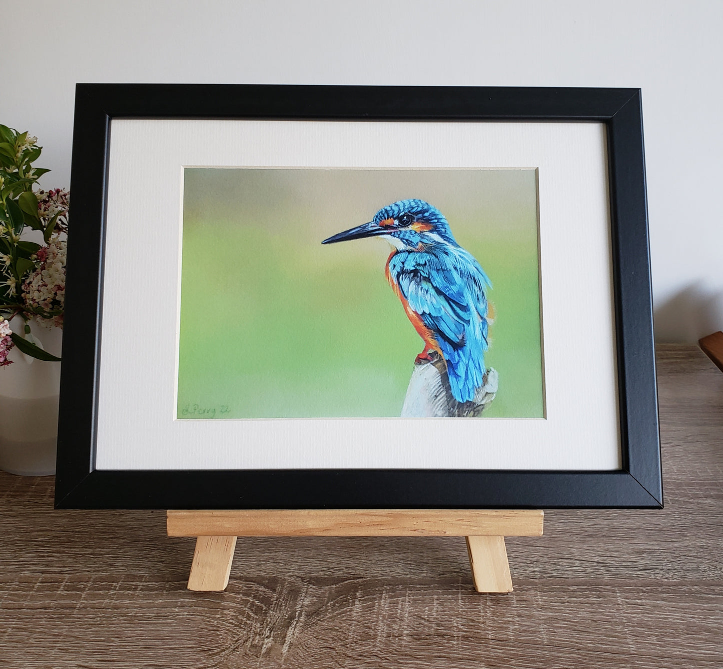 "Poised" Kingfisher giclee print