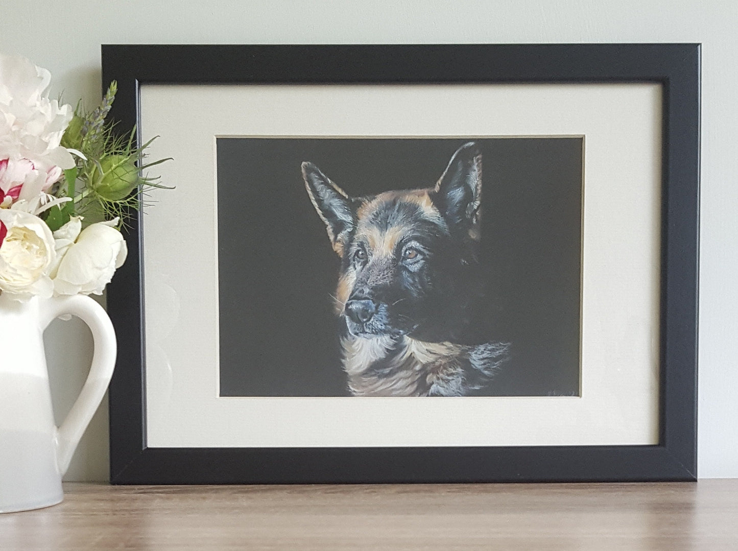 "Patience" German Shepherd giclee print