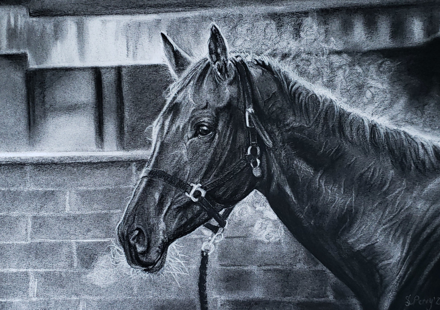 "After the Gallops" Racehorse limited edition giclée print