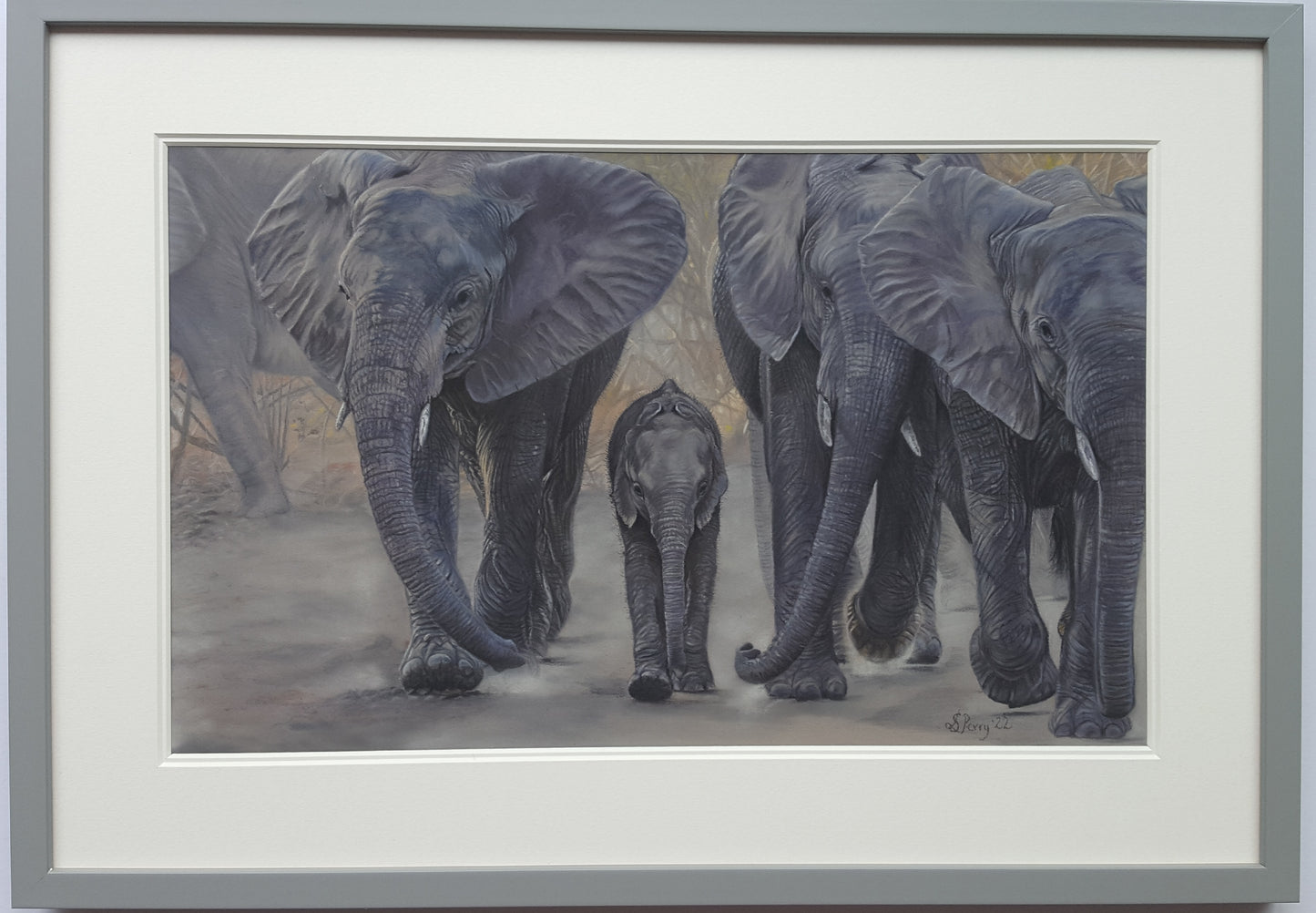 "Precious One" Elephant original drawing