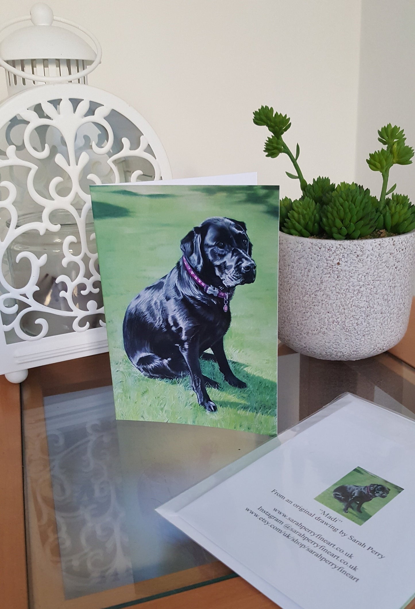 "Madi" Labrador greetings card