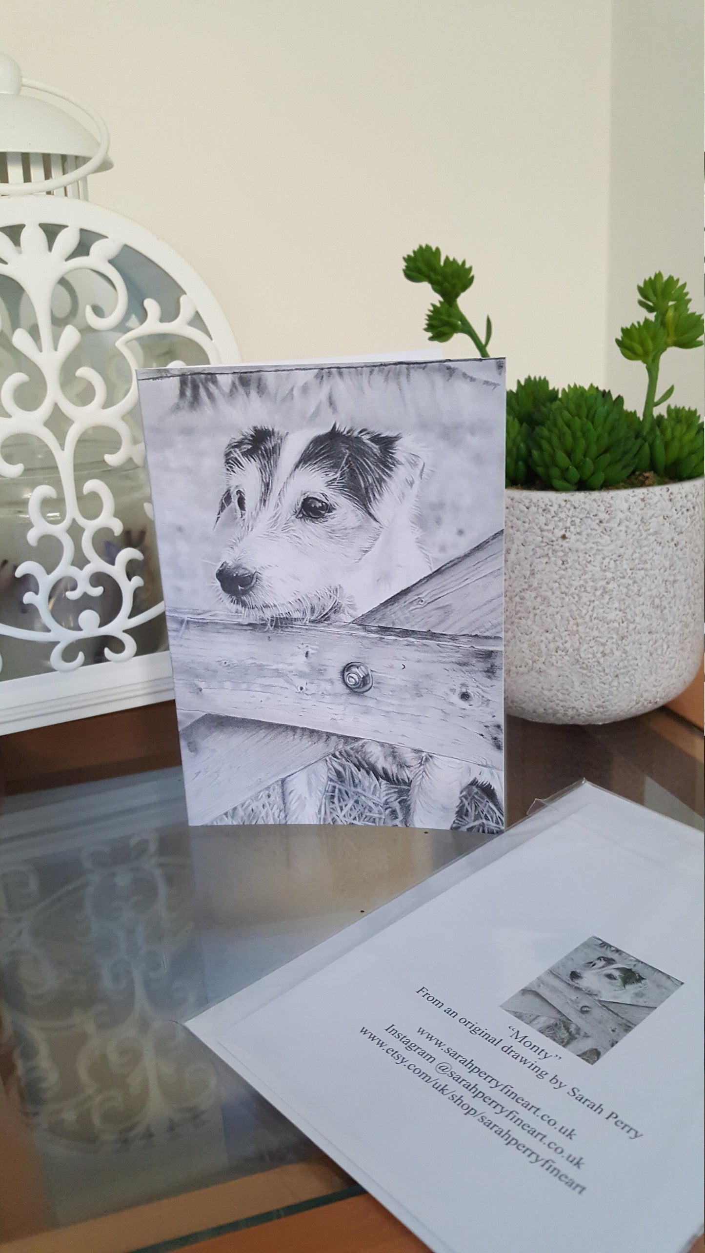 "Monty" Pack of 5 Jack Russell greetings cards