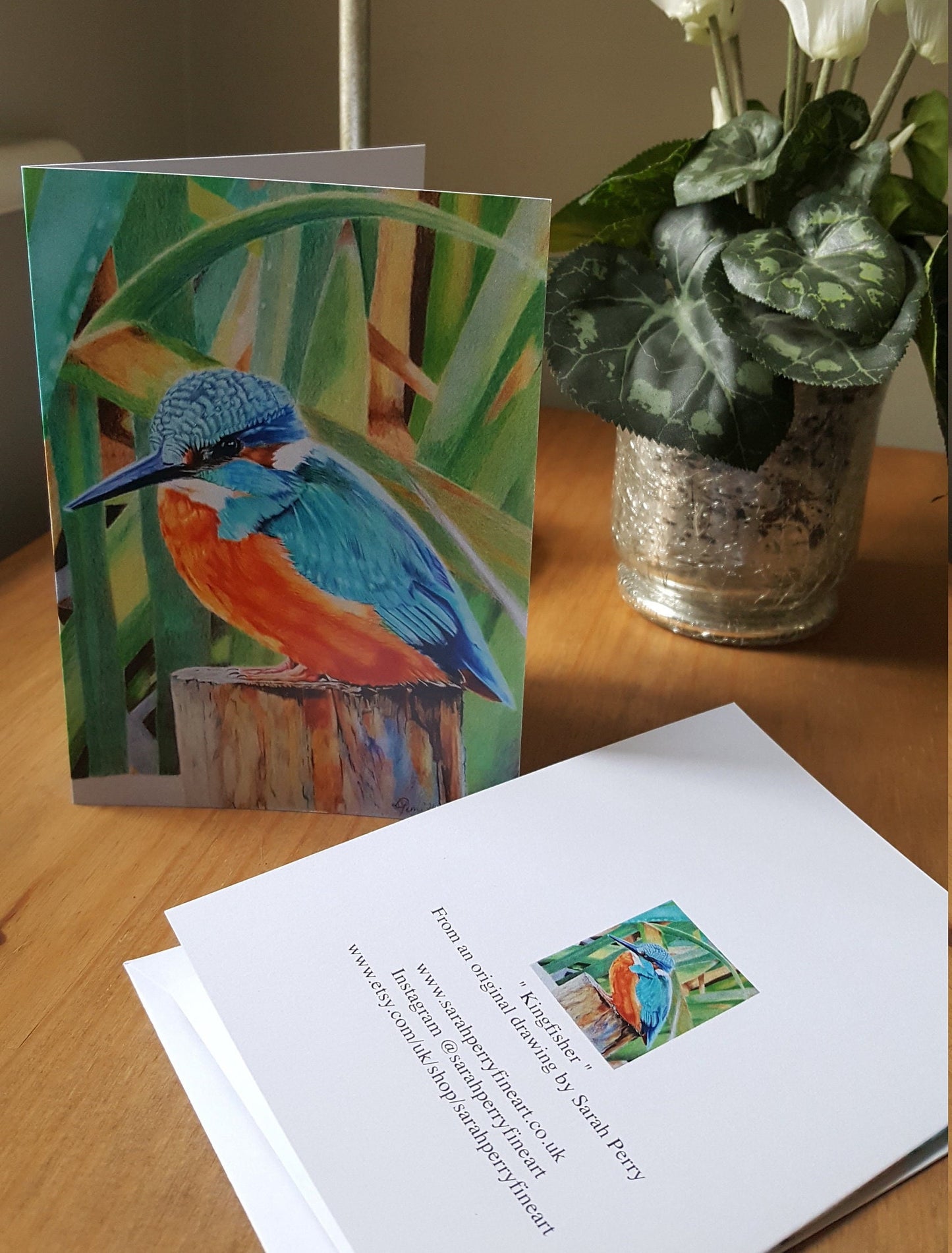 Kingfisher greetings card
