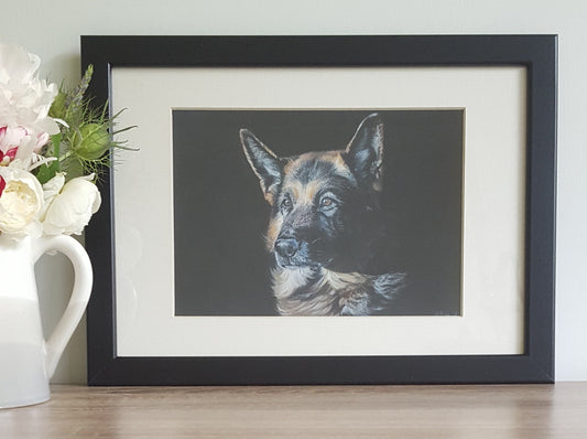 "Patience" German Shepherd giclee print