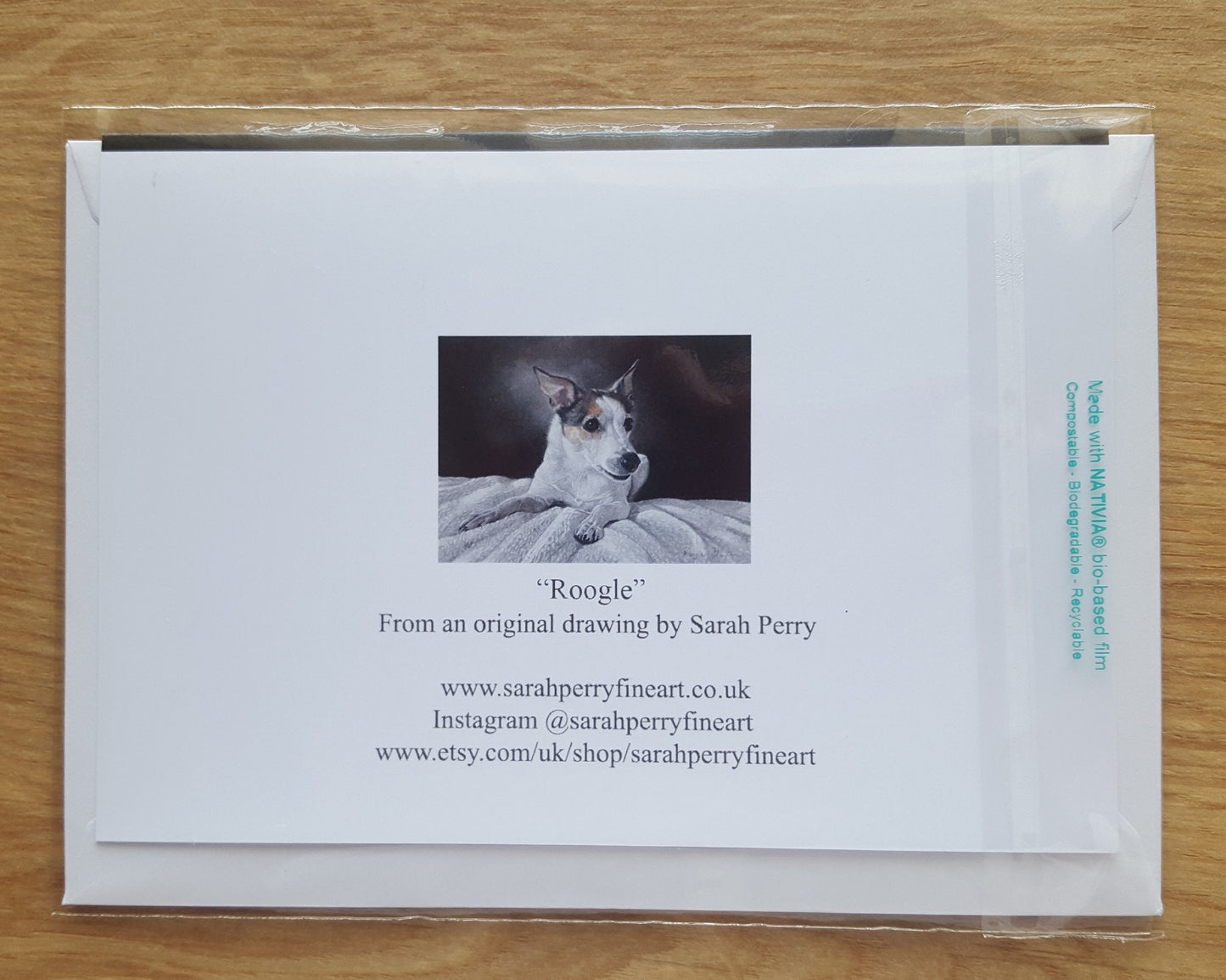 "Roogle" Pack of 5 Jack Russell greetings cards