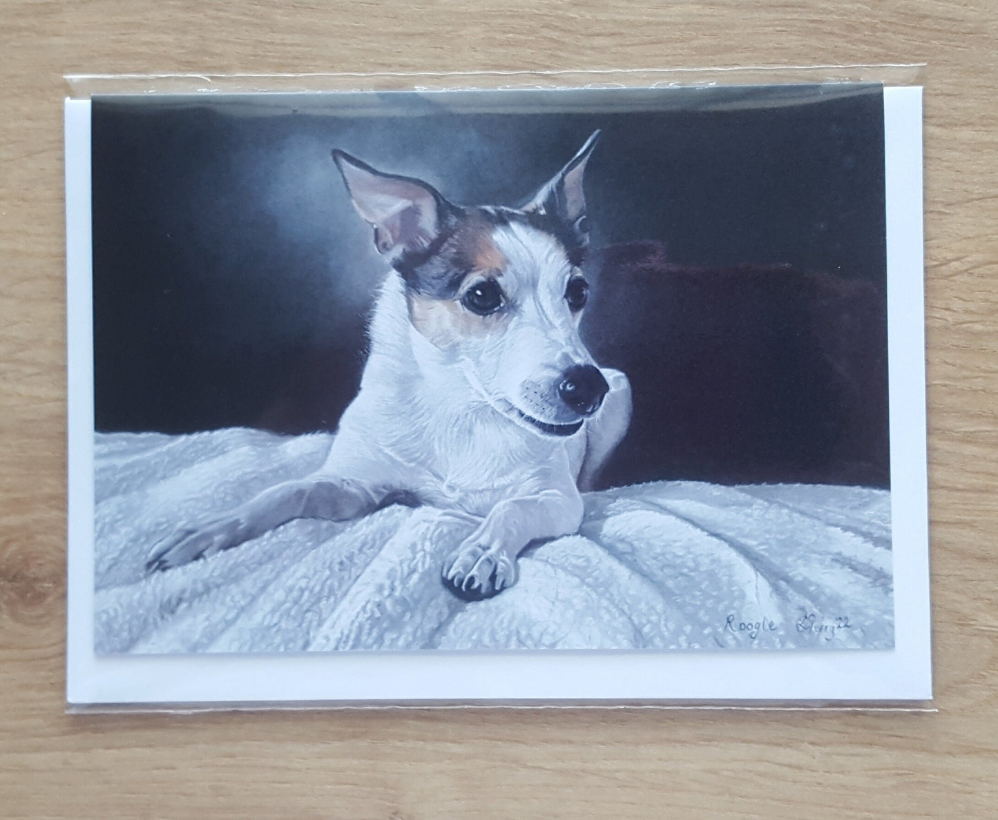 "Roogle" Jack Russell greetings card